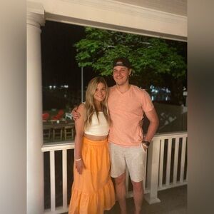 Elegant Orange Skirt